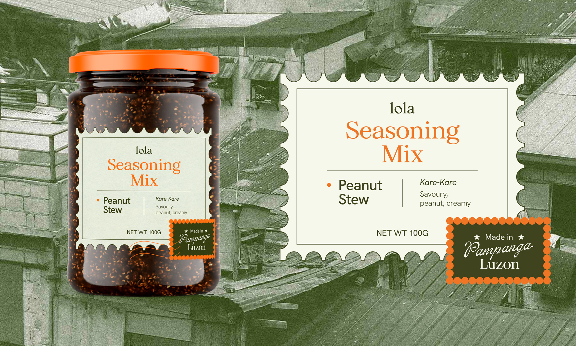 Lola Packaging Design: Seasoning Mix Close up